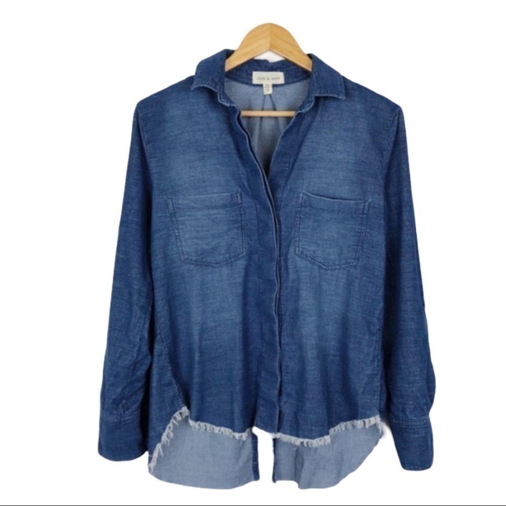 Cloth and Stone Anthropologie Corduroy Button Top